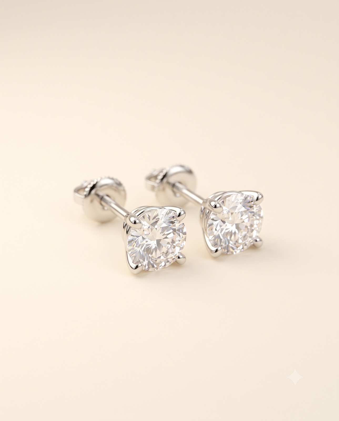 Tara Diamond Studs — view 1
