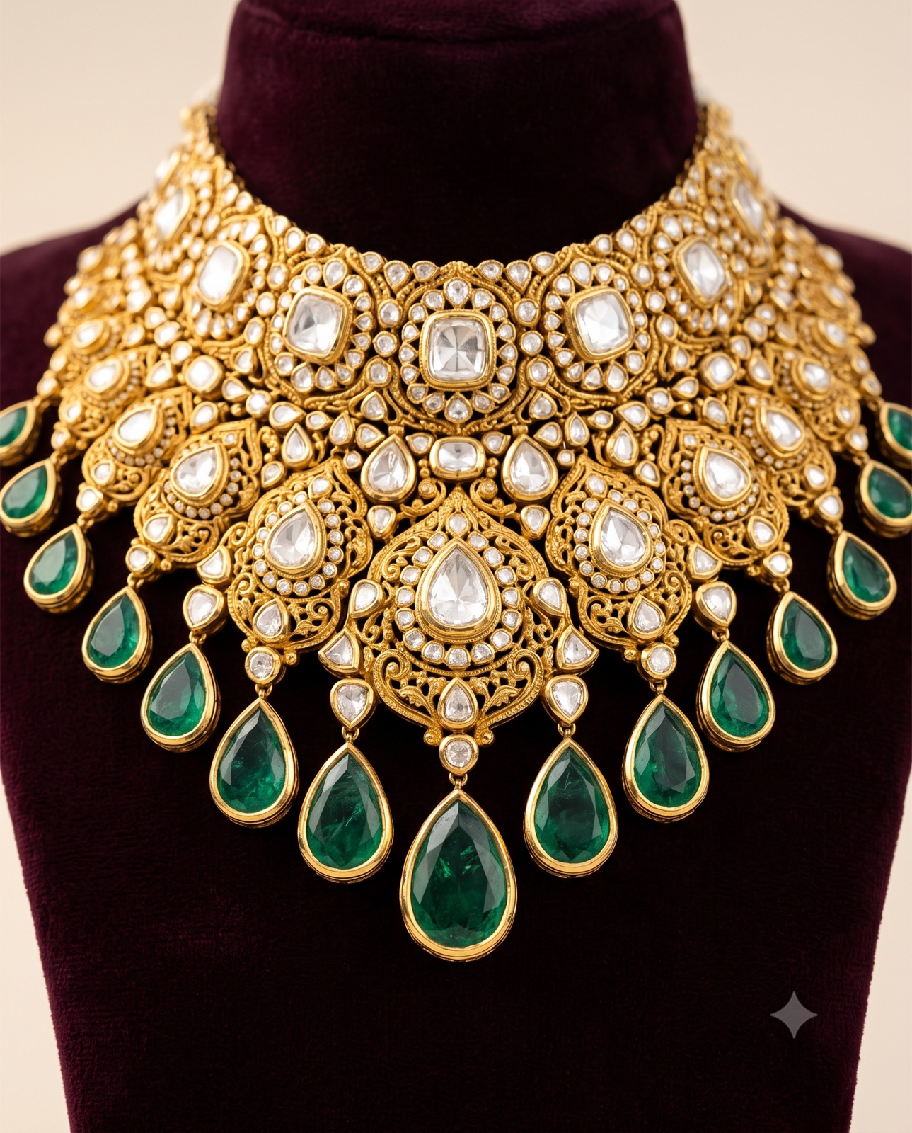 Noor Emerald Cocktail Ring — view 3